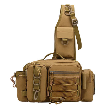 Sac à bandoulière Homme Multi-poches Nylon Style Tactique - Foivo