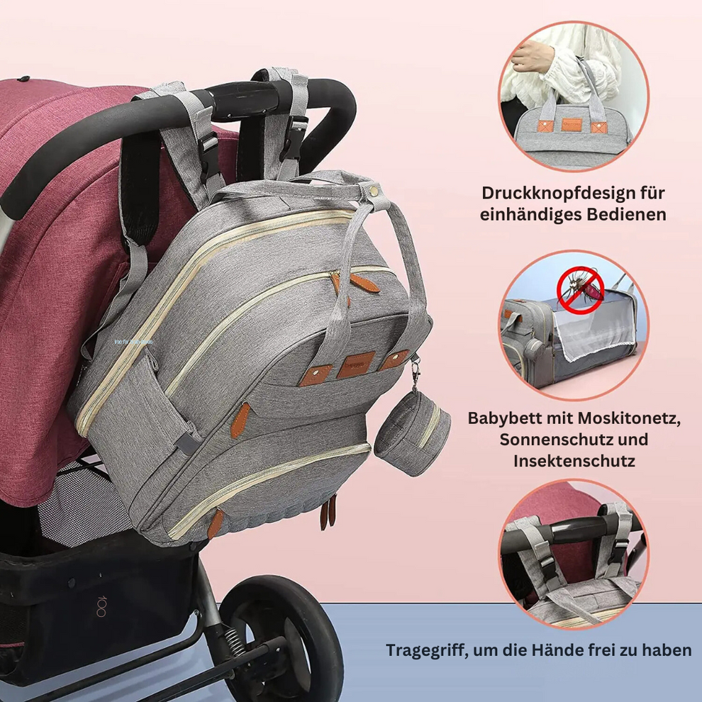 Sac à dos à langer 2 en 1 avec matelas à langer intégré 2