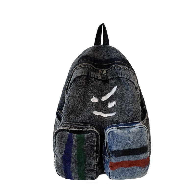 Sac à dos Femme en Denim Style Artistique - Foivo