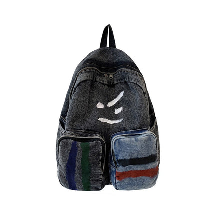 Sac à dos Femme en Denim Style Artistique - Foivo