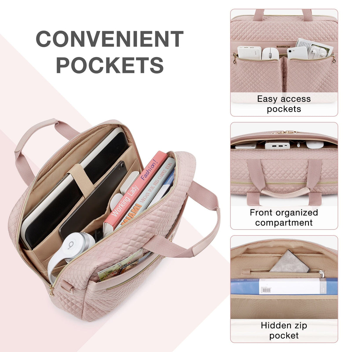 Sac fourre-tout Unisexe en Cuir PU pour ordinateur portable