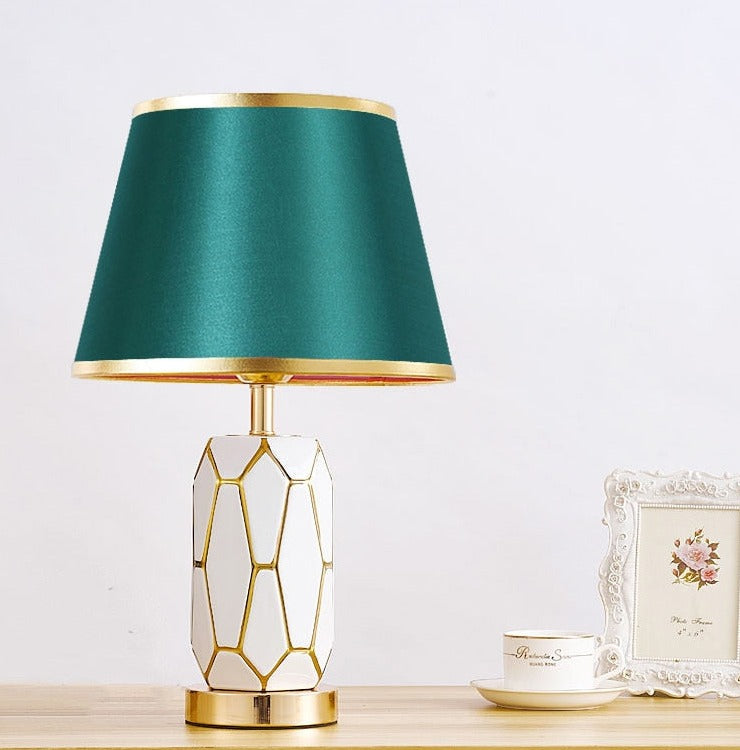 Lampe de Bureau en Céramique Vintage Élégante