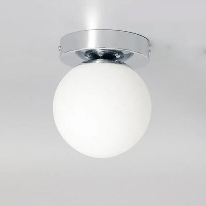 Lampe LED Élégante en Verre Blanc