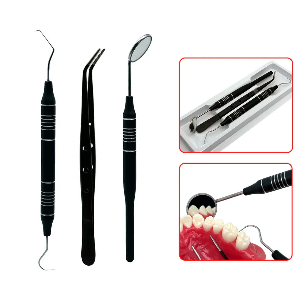 Kit de Nettoyage Dentaire avec Outils Dentaires Inox - BlxckFR