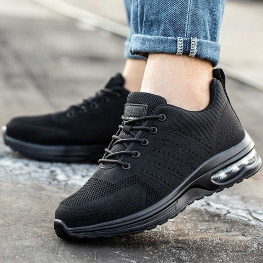 Chaussures de Travail Respirantes pour Femmes | Pointe Métallique Antidérapante - BlxckFR