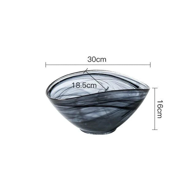 Saladier En Verre Irrégulier Design Contemporain 6