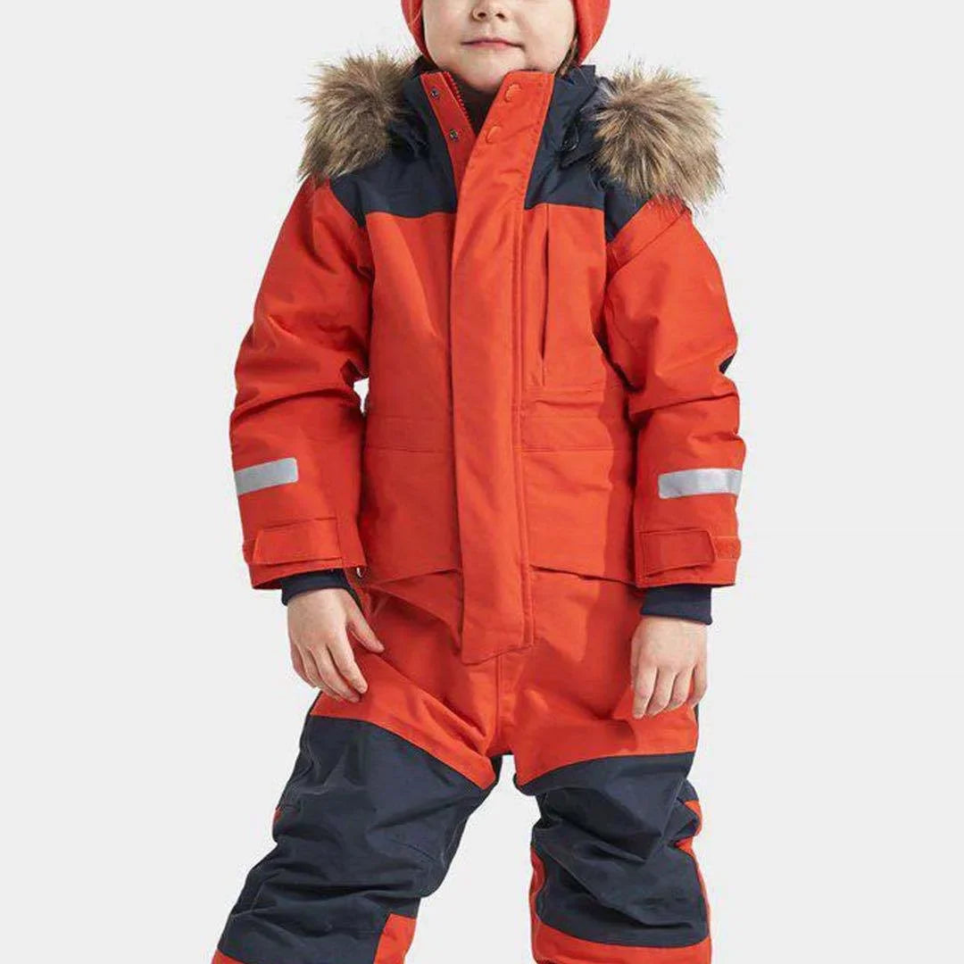 Salopette de ski pour enfants avec capuche et coupe-vent 3