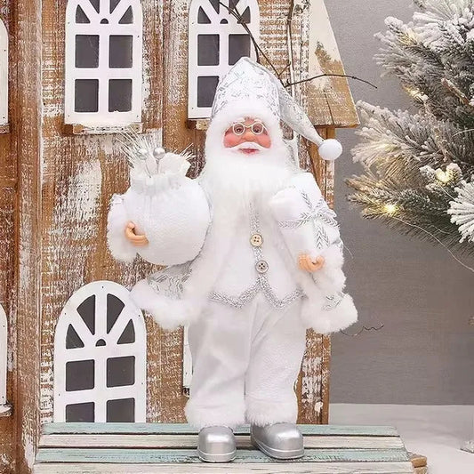 Décoration de Noël Luxe Père Noël avec Sac Cadeaux - Foivo