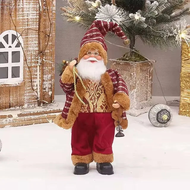 Décoration de Noël Luxe Père Noël avec Sac Cadeaux