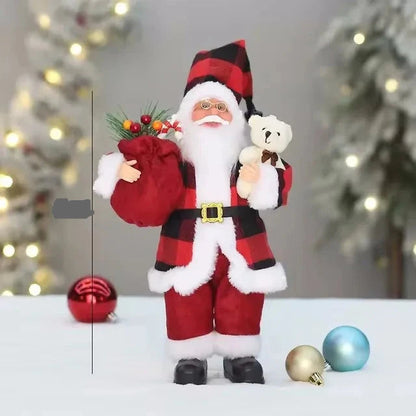 Décoration de Noël Luxe Père Noël avec Sac Cadeaux