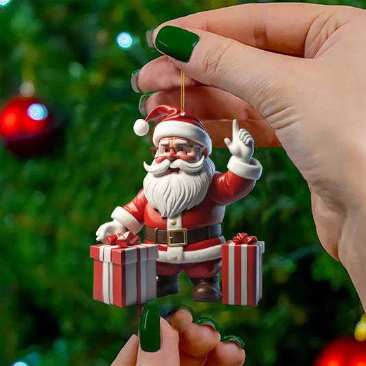 Guirlandes de Noël Colorées | Set de 3 Pères Noël Amusants - Foivo