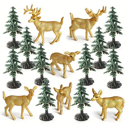 Décorations de Noël Renne de Bois Élégant