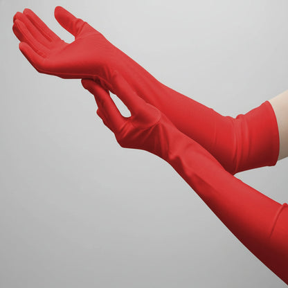 Gants de Soie Élégants pour Femmes Longs au Coude - BlxckFR