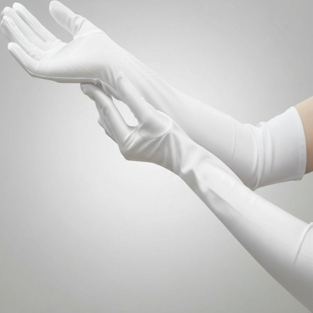 Gants de Soie Élégants pour Femmes Longs au Coude