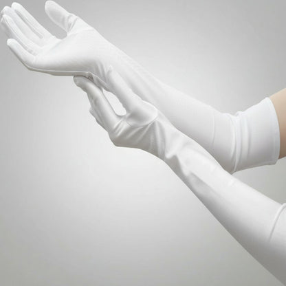 Gants de Soie Élégants pour Femmes Longs au Coude