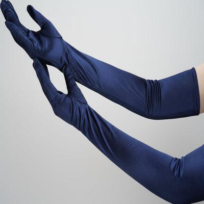 Gants de Soie Élégants pour Femmes Longs au Coude