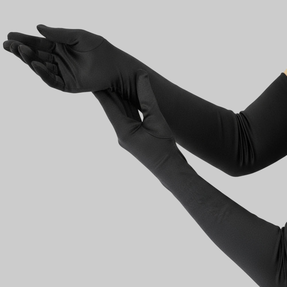 Gants de Soie Élégants pour Femmes Longs au Coude