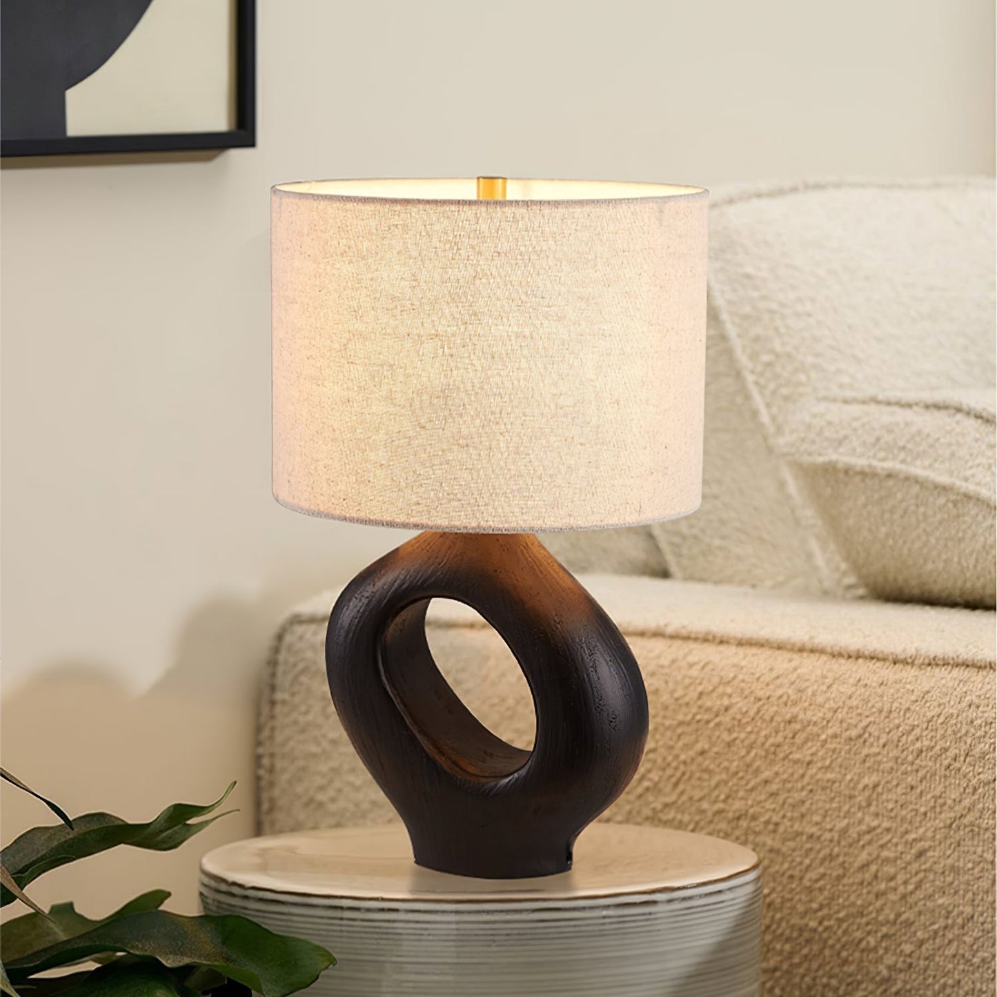 Lampe de Table en Verre Élégante et Chaudement Éclairante