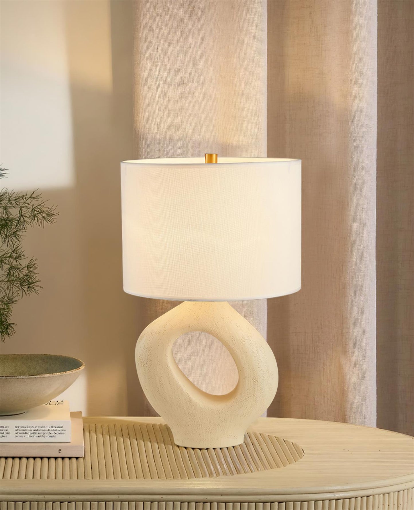 Lampe de Table en Verre Élégante et Chaudement Éclairante