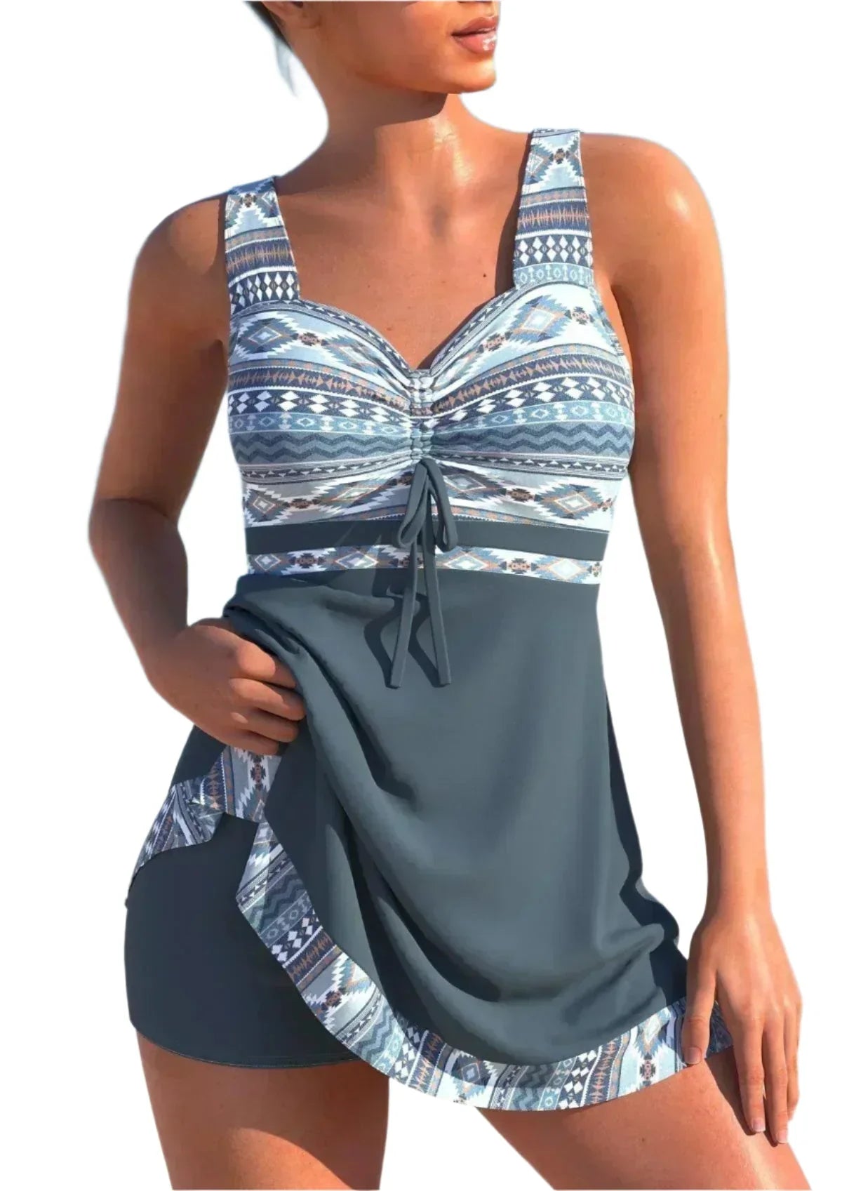 Maillot de Bain Élégant - Ensemble Tankini Féminin - BlxckFR