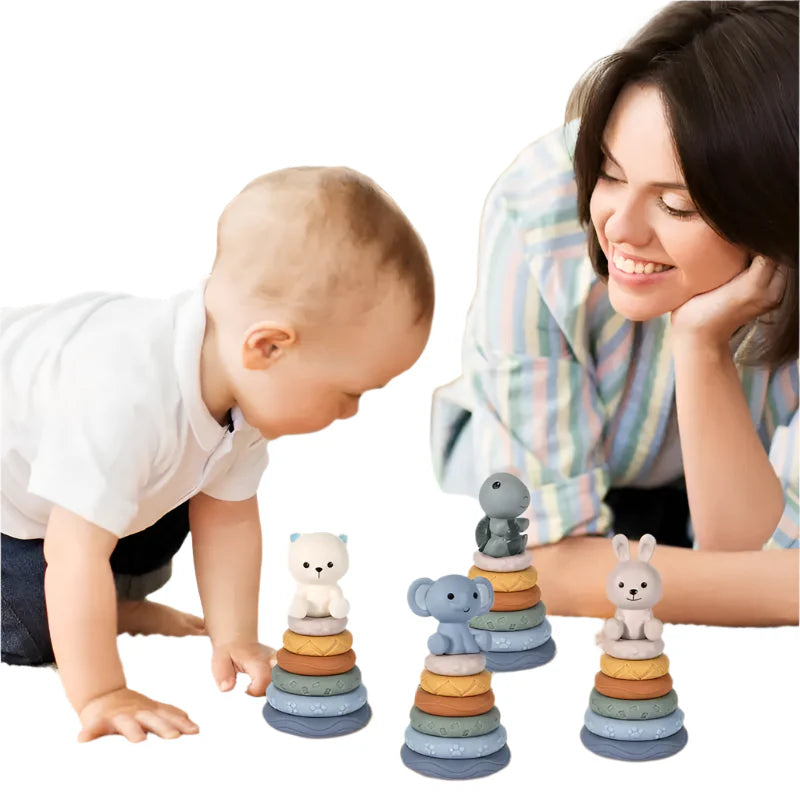 Anneaux Empilables Montessori pour Bébés - BlxckFR