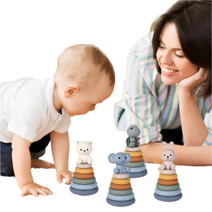 Anneaux Empilables Montessori pour Bébés - BlxckFR