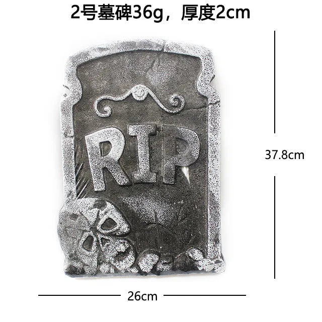 Décorations de cimetière en mousse d'Halloween