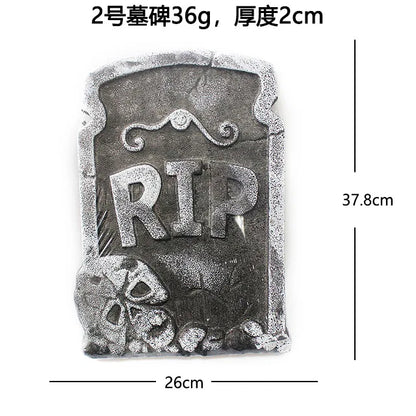 Décorations de cimetière en mousse d'Halloween