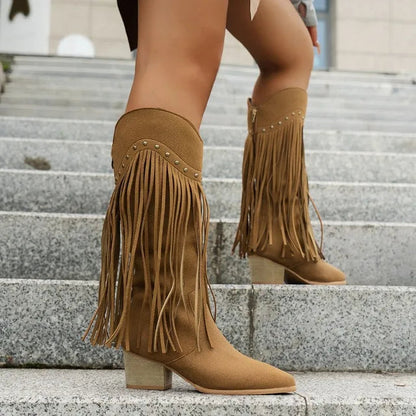Bottes Cowboy Femmes Talons Pointus