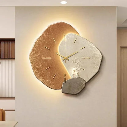 Horloge Décorative Murale en Chêne