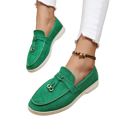 Mocassins Féminins Élégants à Nœuds