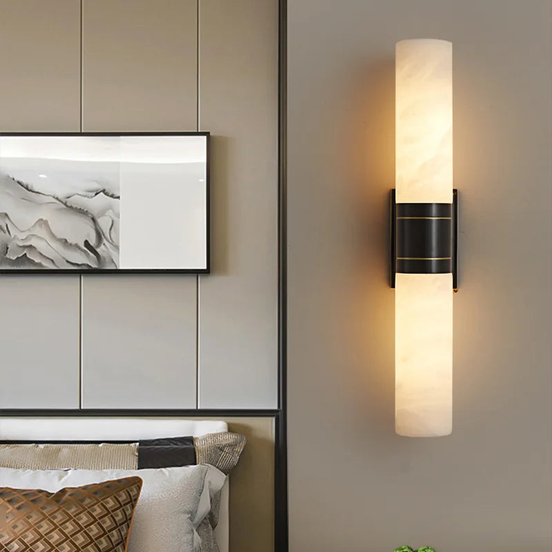 Lampe Murale en Pierre | Chic et Résistante pour Décor Intérieur