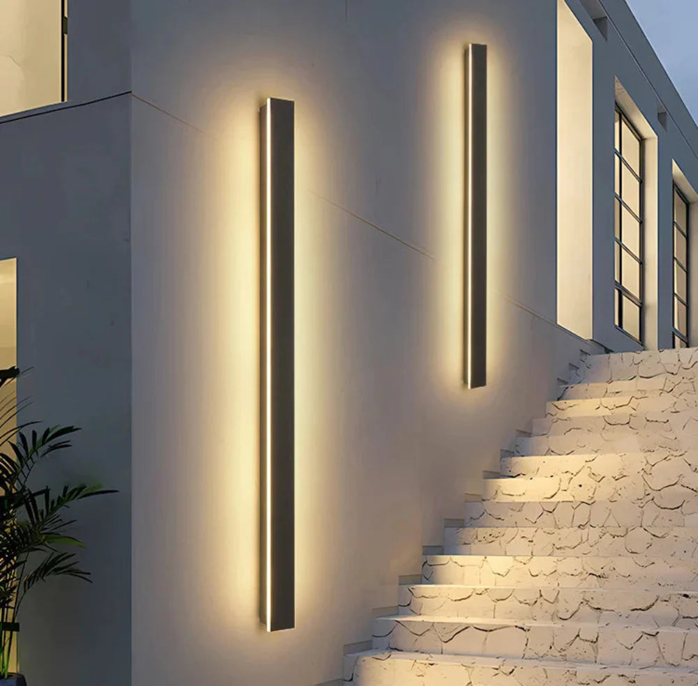 Lampe Murale LED Étanche Moderne Noire - BlxckFR