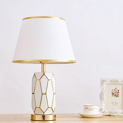 Lampe de Bureau en Céramique Vintage Élégante