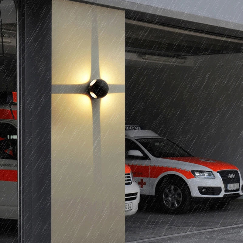 Lampe Murale LED Aluminium Élégant Éclairage Extérieur Résistant