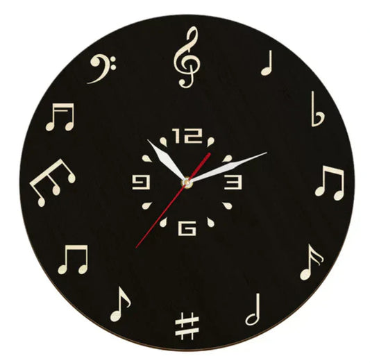Horloge Murale Déco Musique – Cadran Original pour Intérieur Chic - BlxckFR