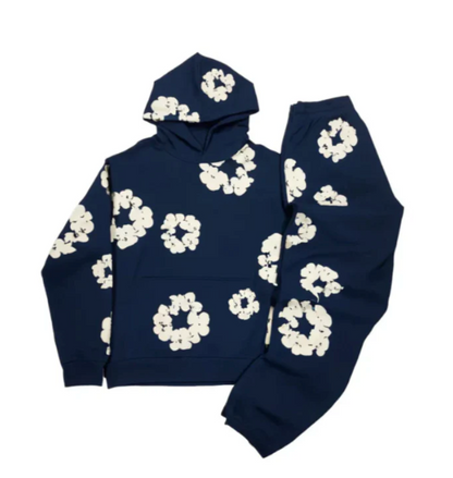Ensemble Sweat Décontracté Fleuré Unisexe