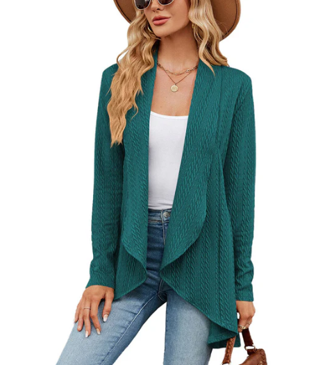 Cardigan Dégagé Élégant pour Femme - BlxckFR