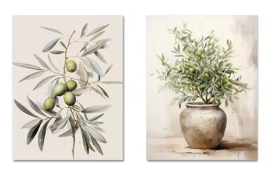 Affiches Fleuries Rétro Chic (2 pièces) - BlxckFR