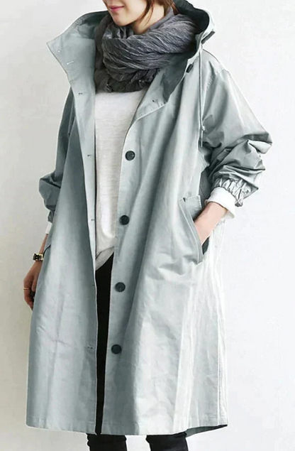Veste longue élégante et féminine hiver