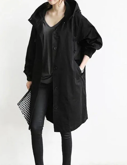 Veste longue élégante et féminine hiver