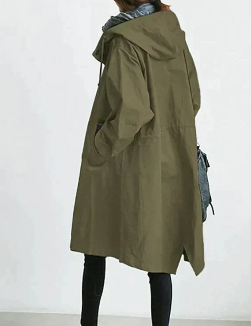 Veste longue élégante et féminine hiver