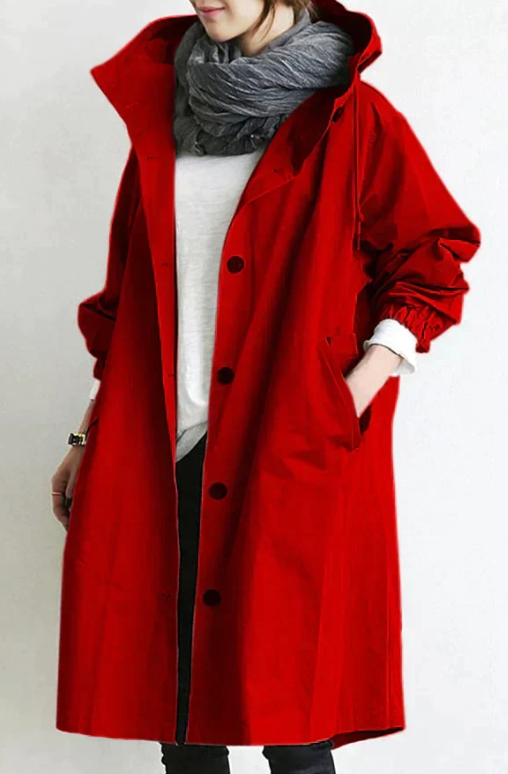 Veste longue élégante et féminine hiver