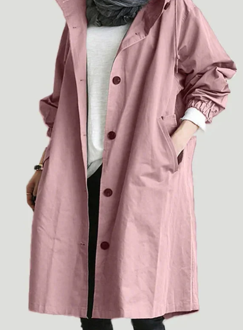 Veste longue élégante et féminine hiver