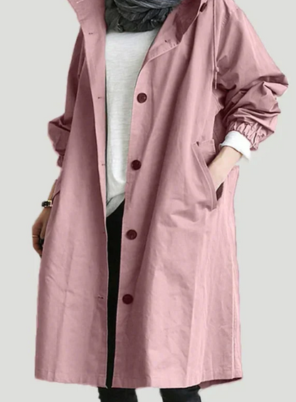 Veste longue élégante et féminine hiver