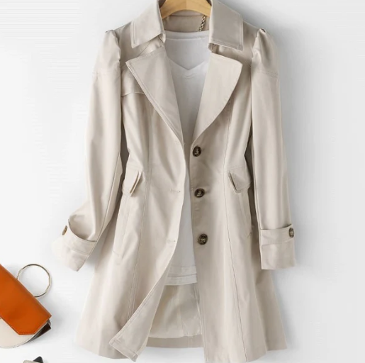 Manteau femme Rose Pâle Élégant