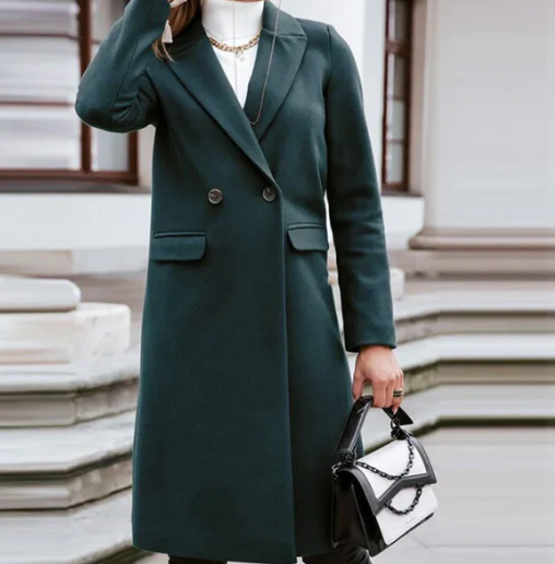 Manteau en laine doux élégant femme