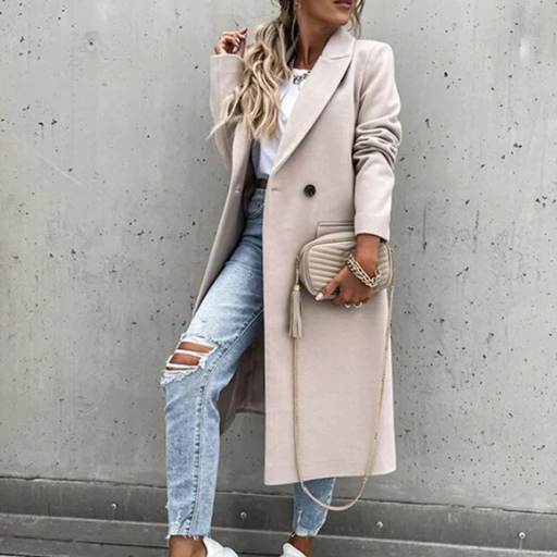 Manteau en laine doux élégant femme