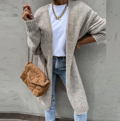Cardigan douillet à manches longues - BlxckFR
