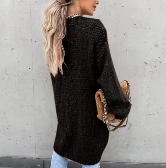 Cardigan douillet à manches longues